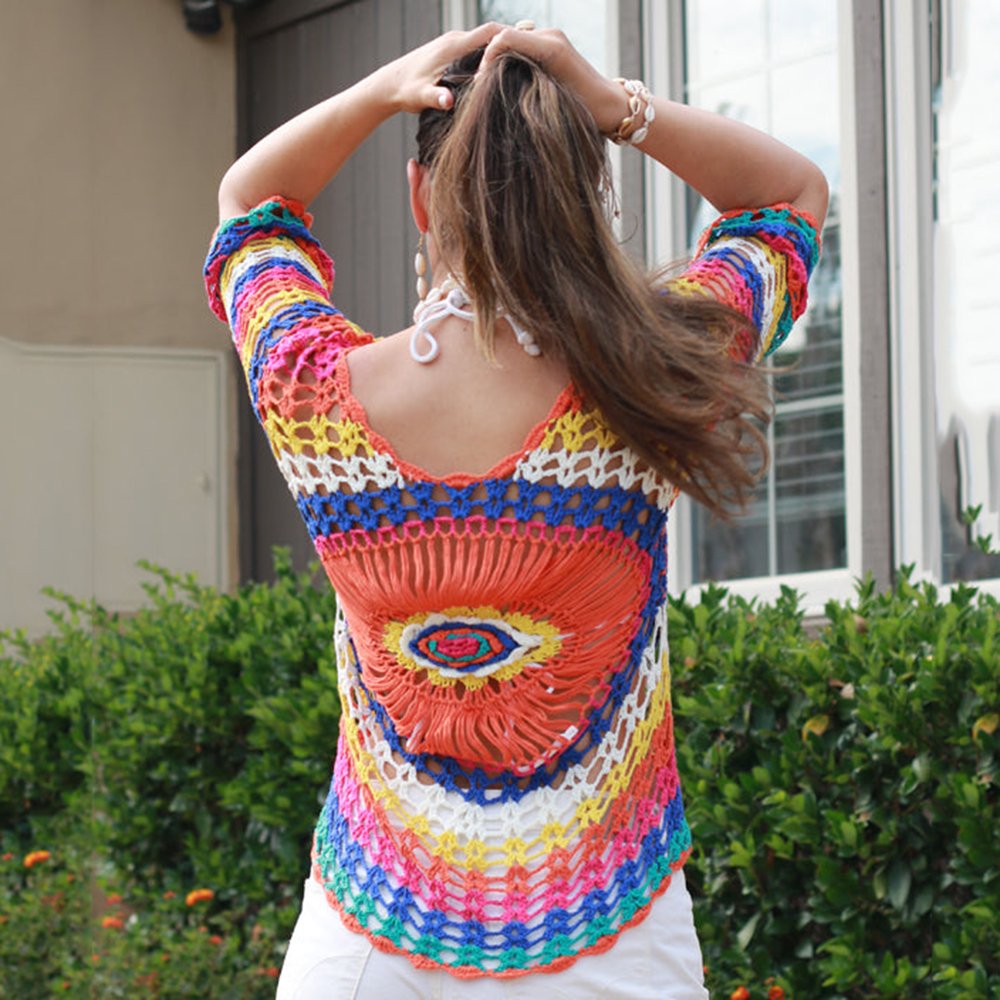 Zingsee™ Hand crocheted colored swimwear sole cover