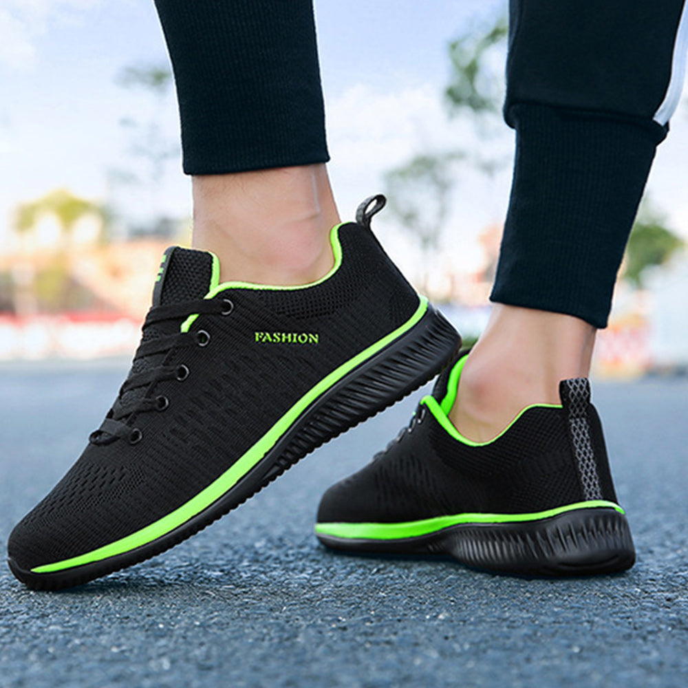 Męskie modne siatkowe lekkie, oddychające trampki na co dzień