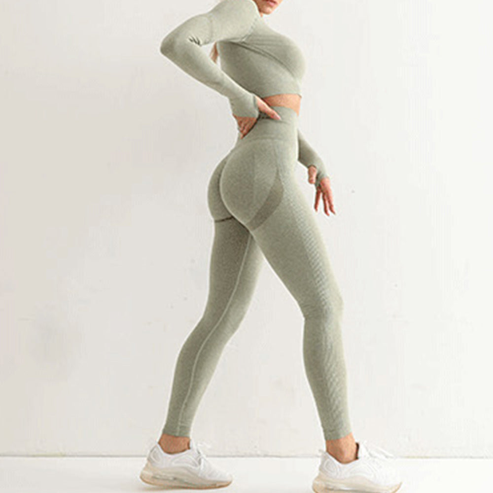 Nowy strój sportowy wysoka talia butt lift obcisłe ubrania do jogi damskie