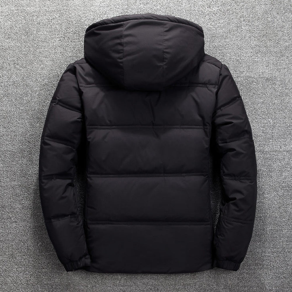 Lodowylabedz Męska ocieplana anorak o dopasowanym kroju z kapturem