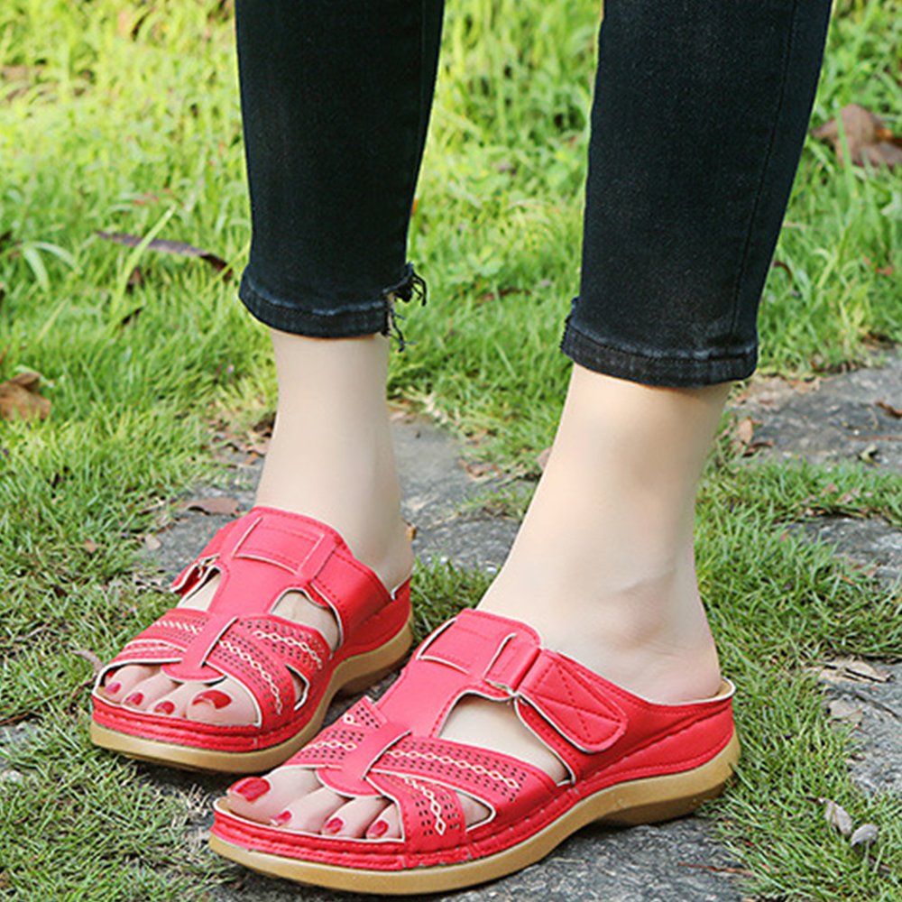 Lodowylabedz Skórzane ortopedyczne sandały premium z odkrytymi palcami