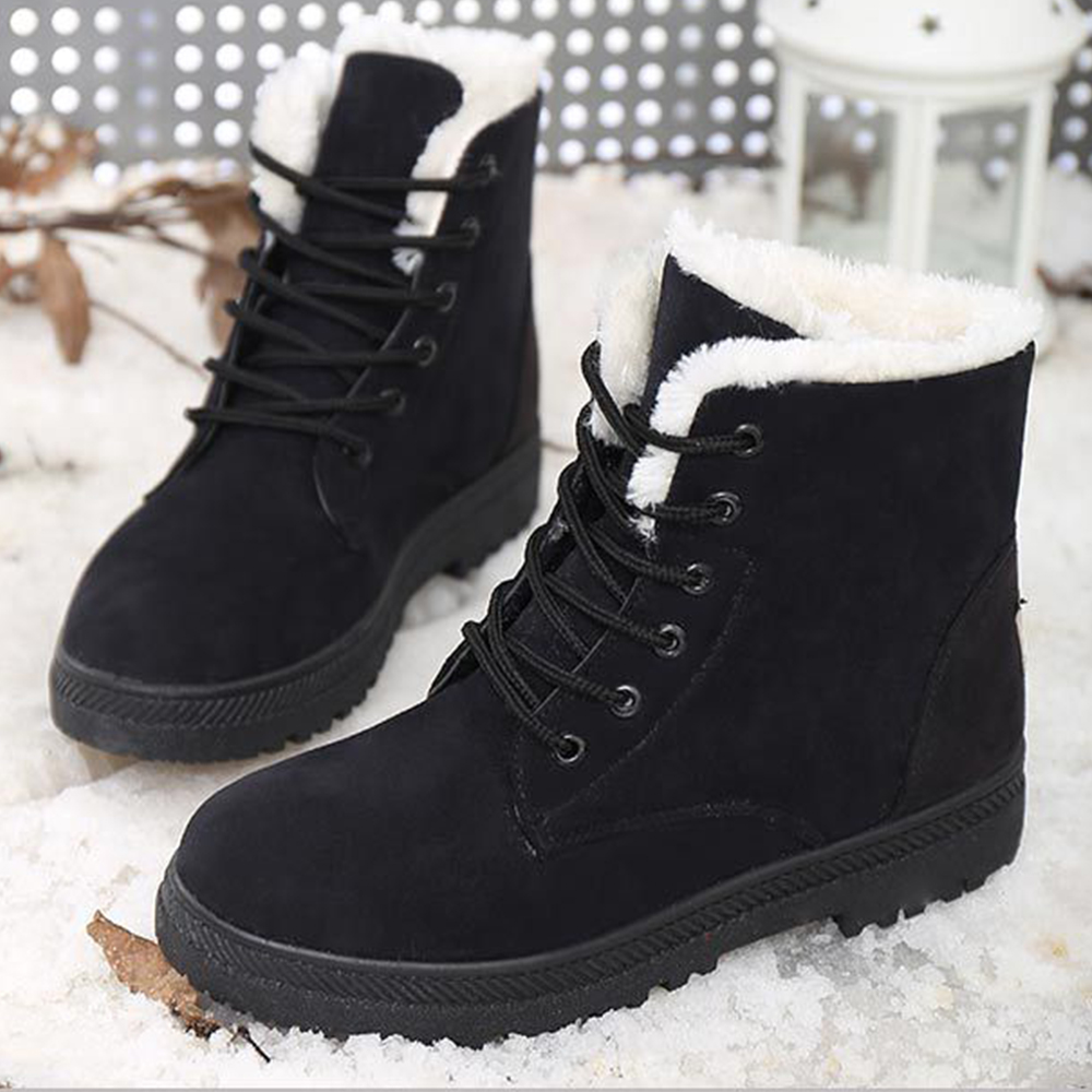 Ciepłe sznurowane buty Martin w stylu brytyjskim