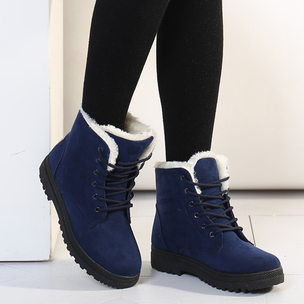 Ciepłe sznurowane buty Martin w stylu brytyjskim