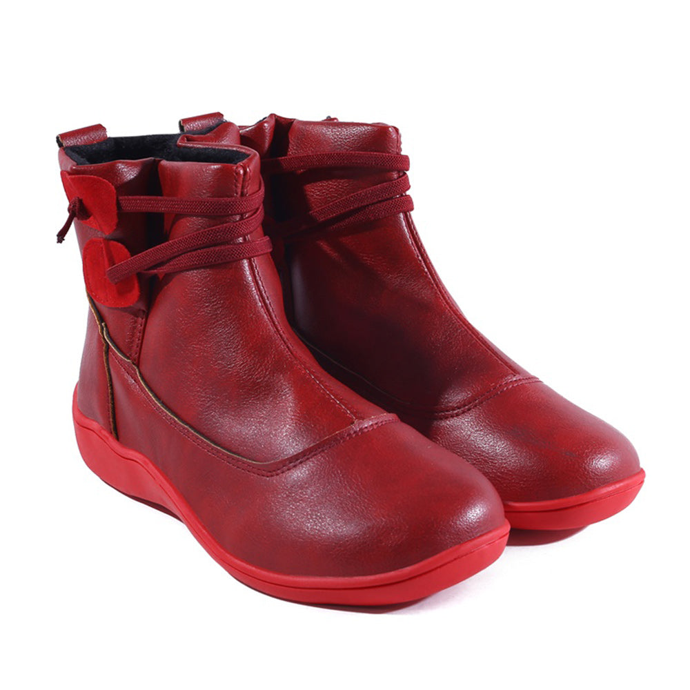 Damskie krótkie buty martin w stylu vintage