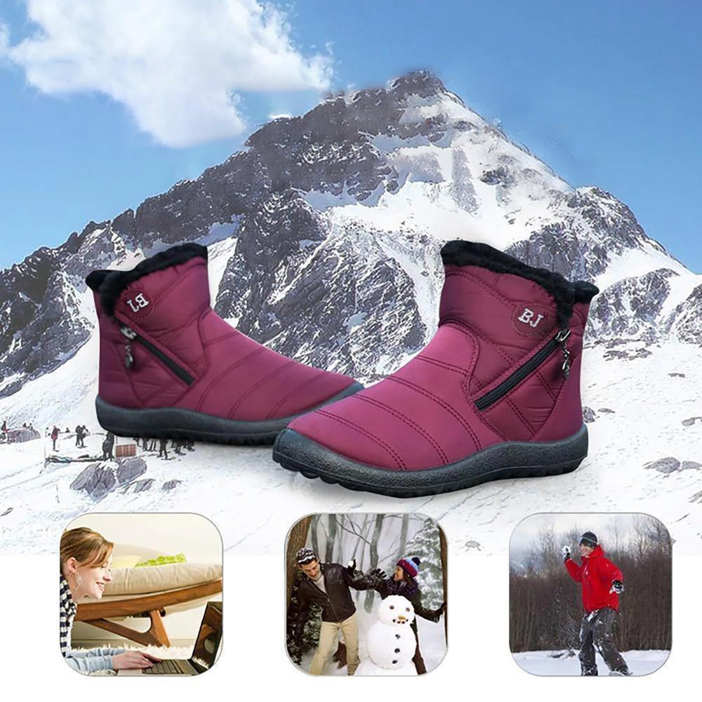 Glückbox™ Vanntette varme tykke snøstøvler for kvinner