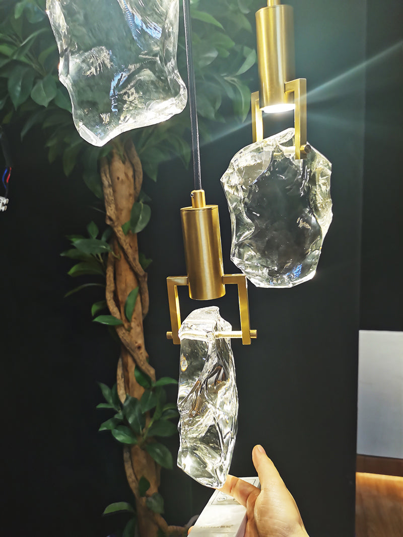 Iraegular Crystal Pendant Light-konalight