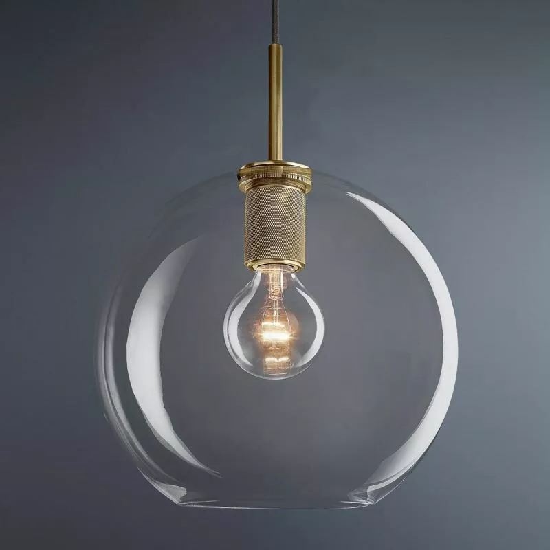 Utilitaire Round Glass Pendant Light-konalight