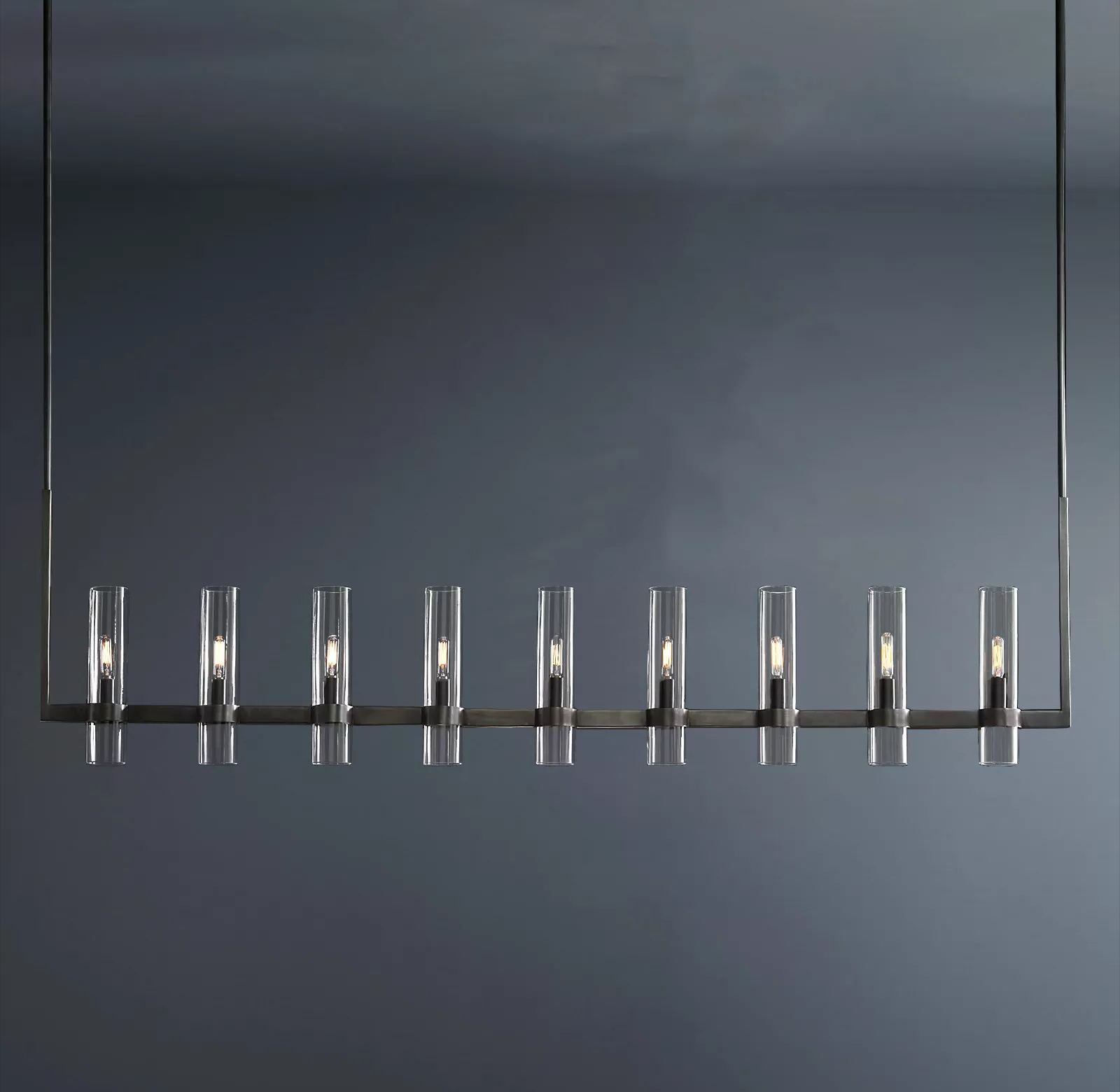 Ravelle Linear Glass Chandelier 71"-konalight