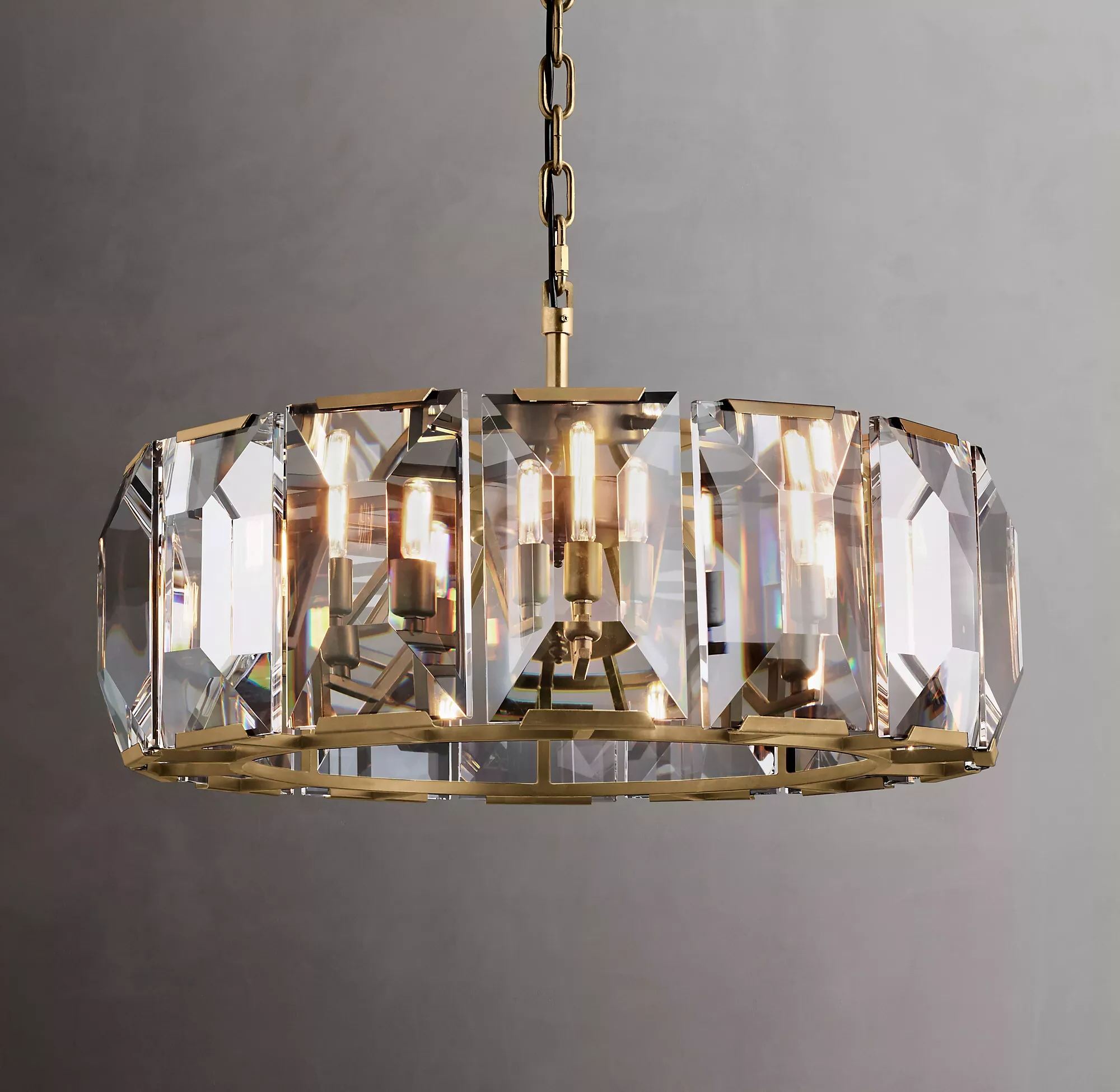 Harlow Crystal Round Chandelier 19"/31"/43"-alimialighting