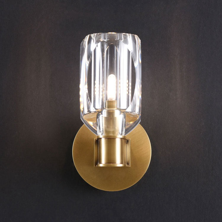 Modern Crystal Cup Wall Sconce 8.8" H-konalight