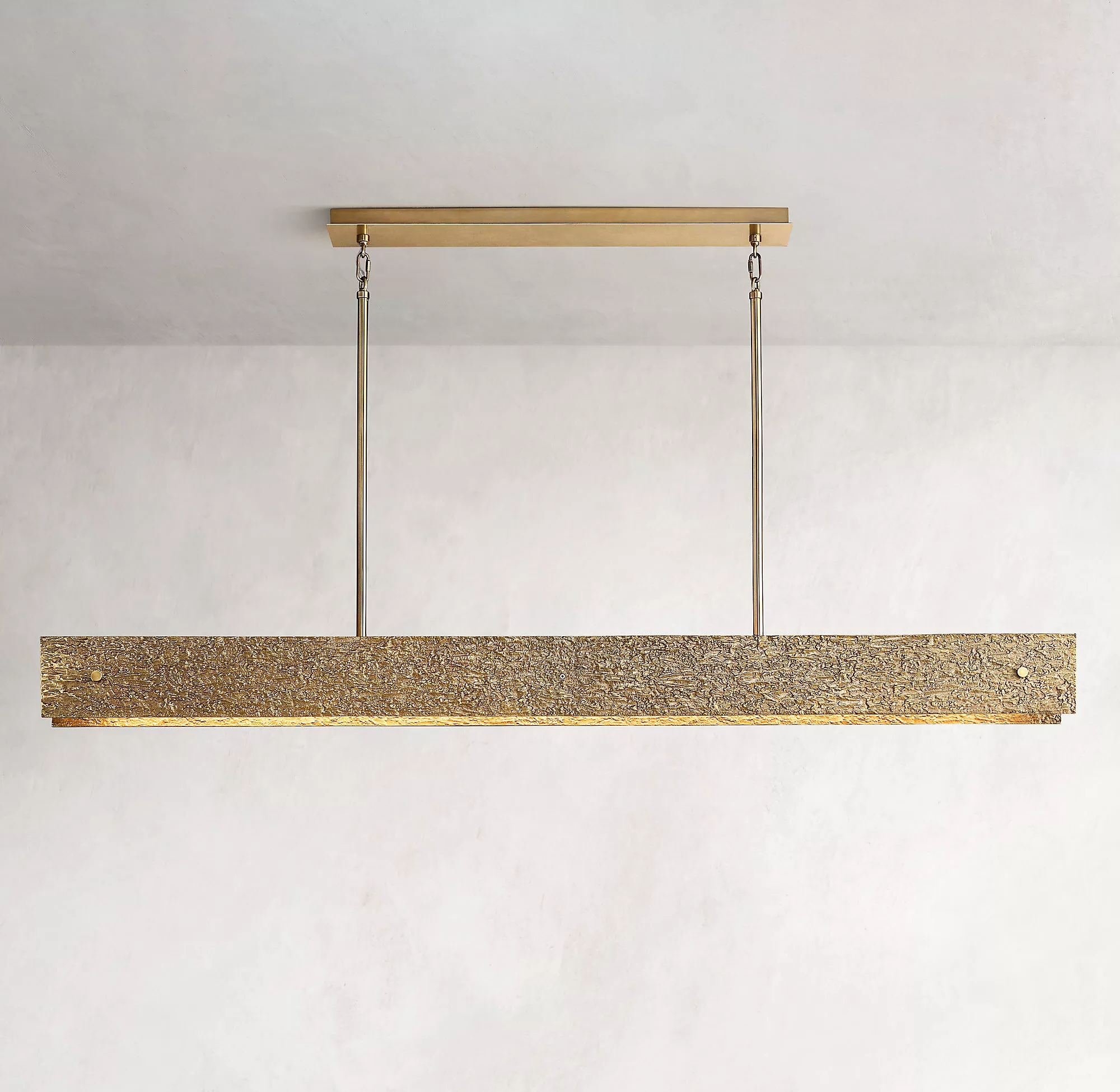 Vouvray Linear Brass Chandelier L54"/L72"-konalight