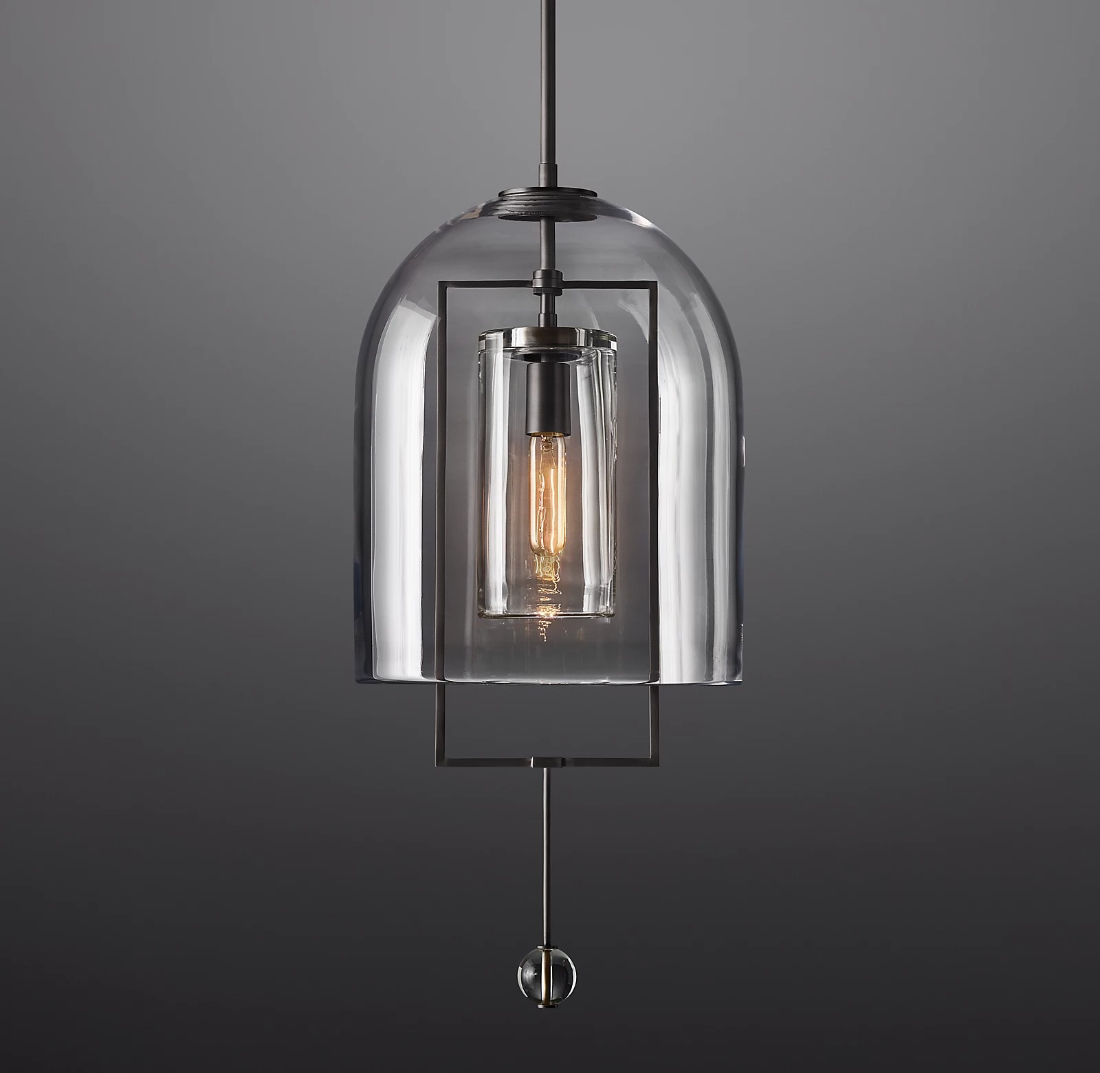 Fulcrum Modern Minimalist Design Sense Pendant Light 13" For Living Room-konalight