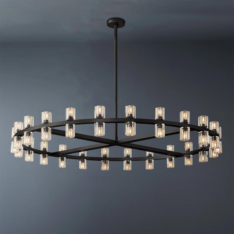 Arcachon Luxury Crystal Round Chandelier 48-Light 48"-konalight