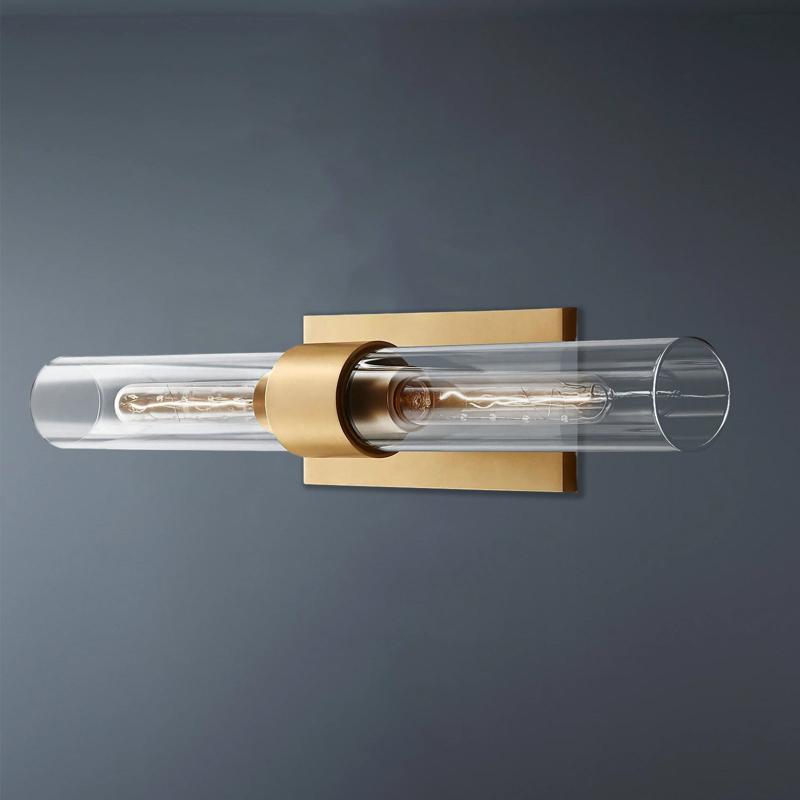 Ravelle Double Head Tube Wall Sconce-konalight