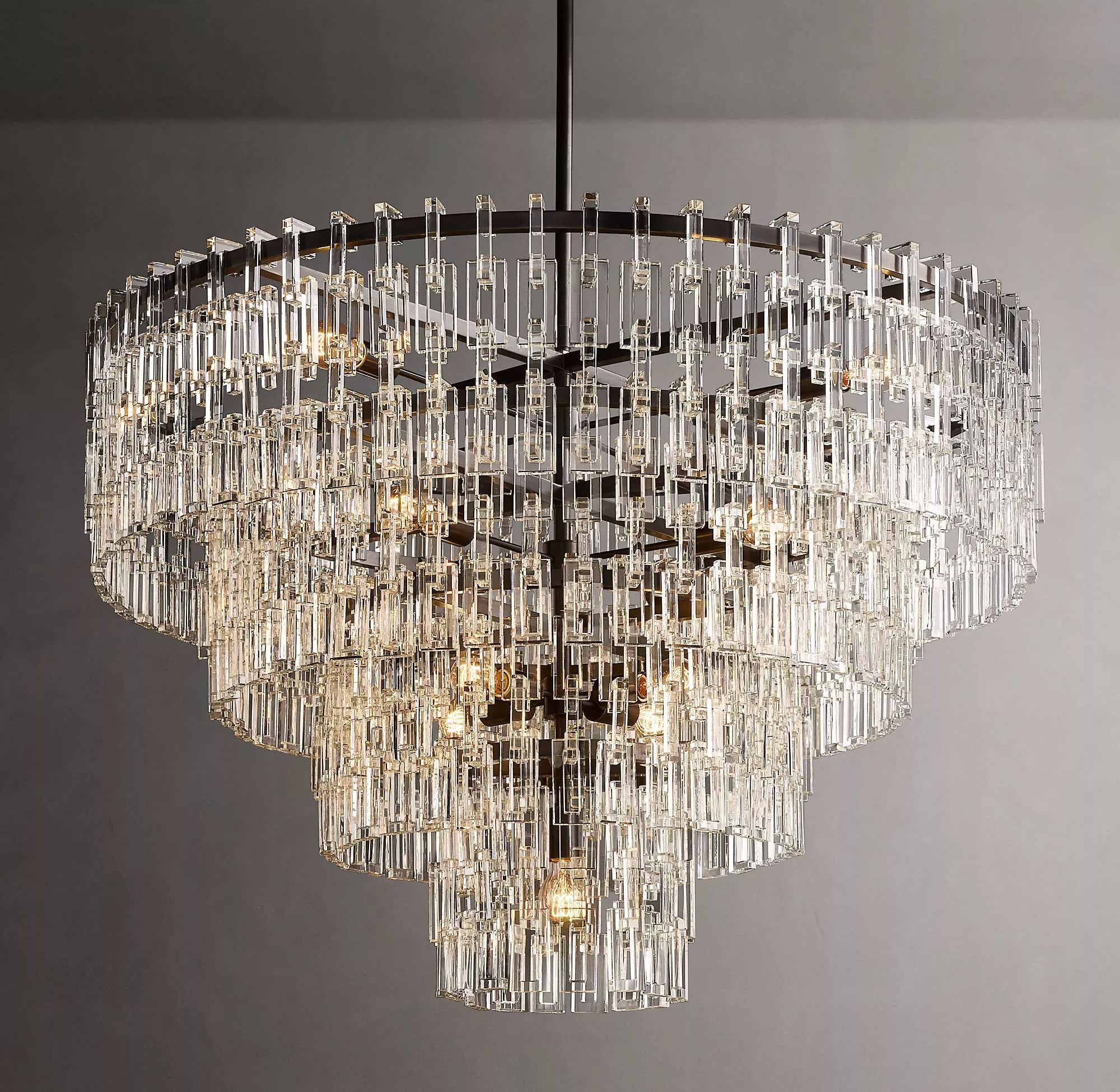 Marignan Tiered Round Chandelier 48"-konalight