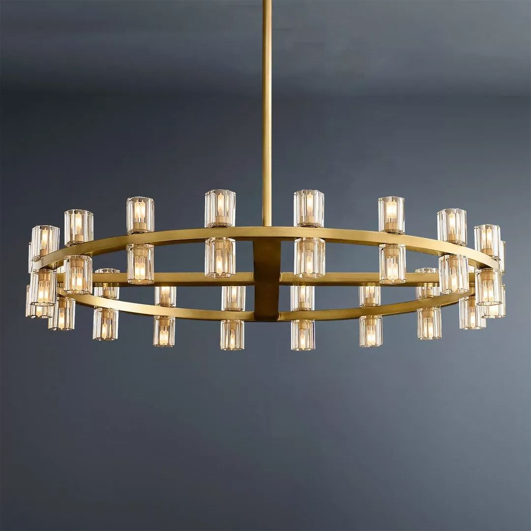 Arcachon Wine Cup Led Round Chandelier 36"-konalight