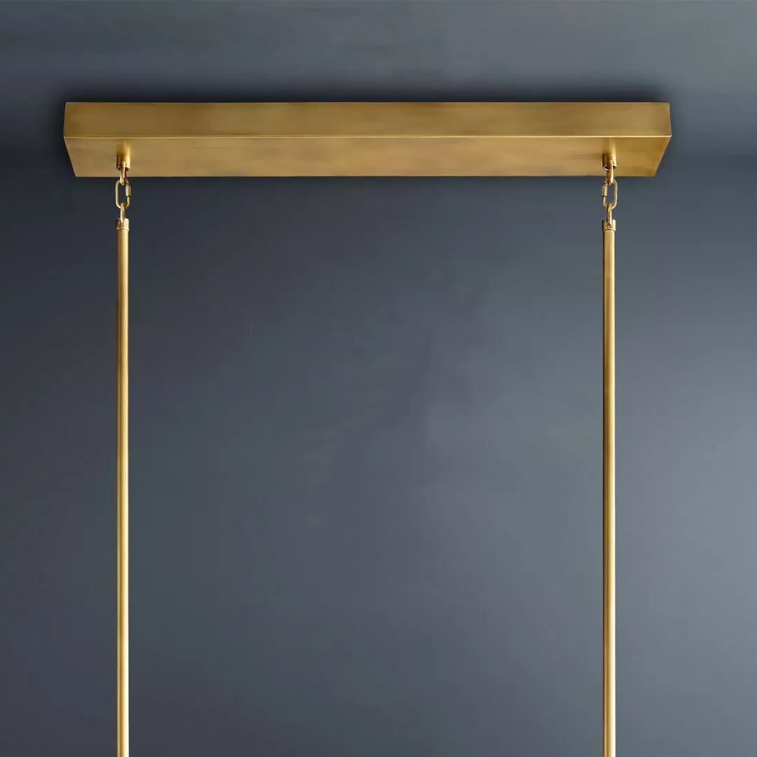 Arcachon Led Rectangular Crystal  Chandelier 54"-konalight