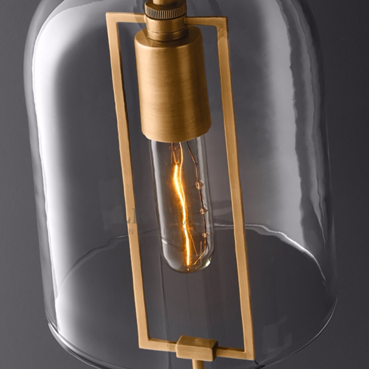 Fulcrum Utilitaire Design Sense Grand Pendant Light 15" For Living Room-konalight