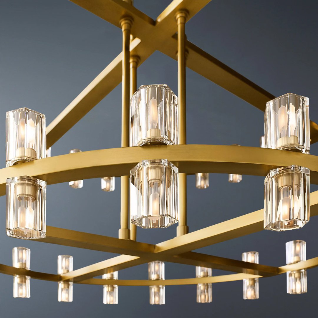 Arcachon Led Round Two-tier Chandelier 60"-konalight