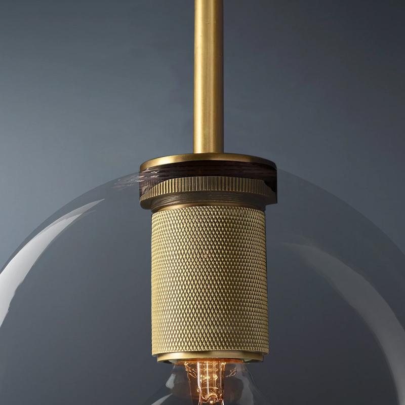 Utilitaire Round Glass Pendant Light-konalight