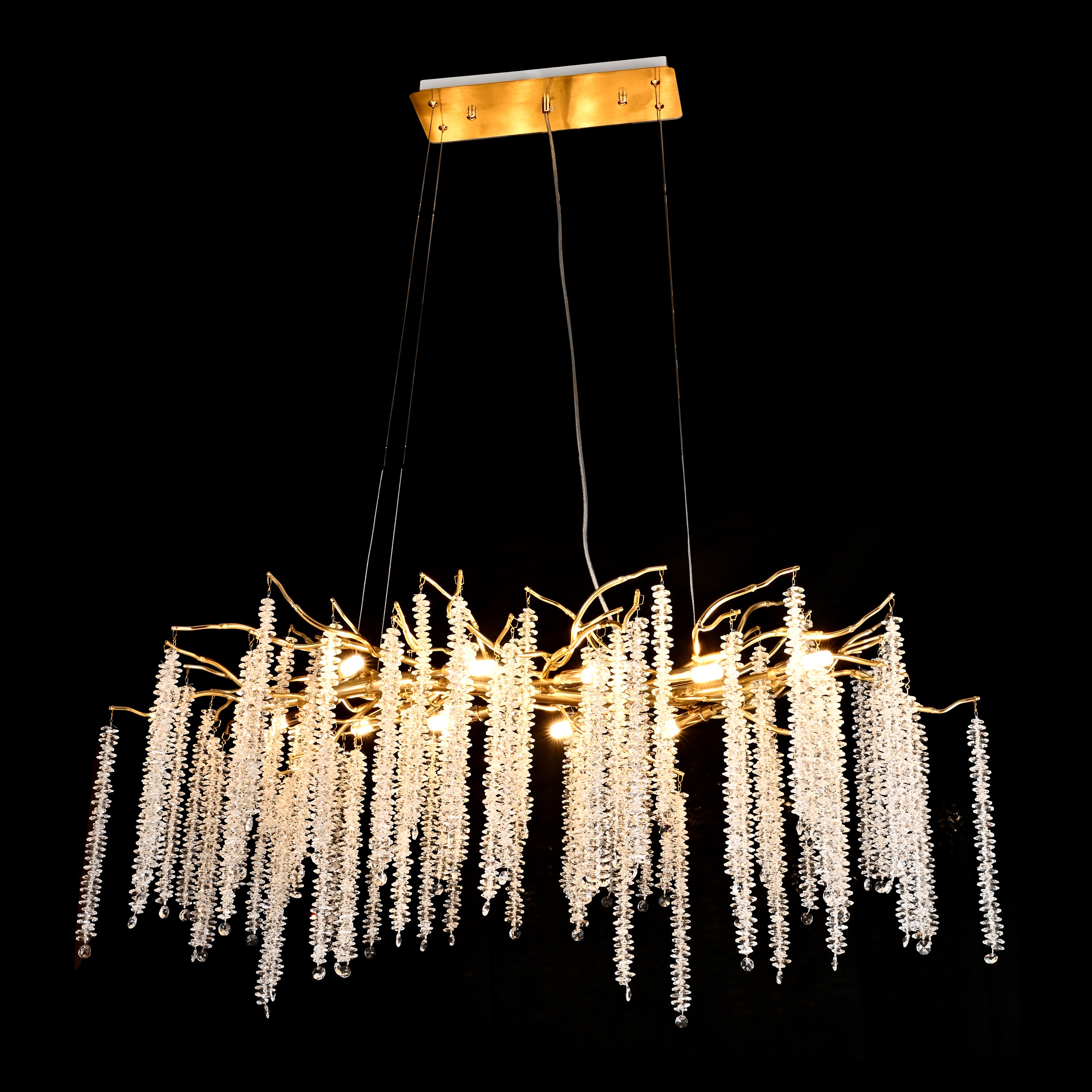 Branching Crystal Chandelier-alimialighting