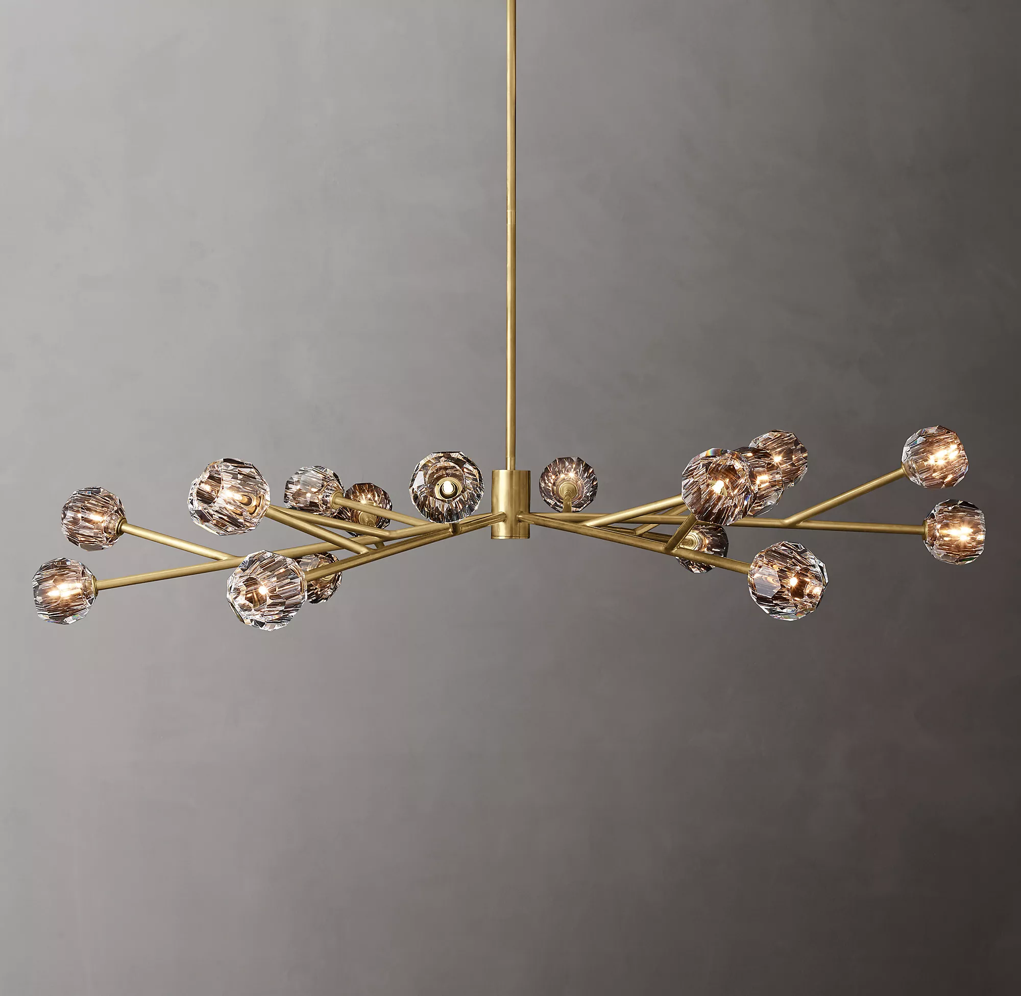 Boule De  Crystal Clear Chandelier 72"-konalight