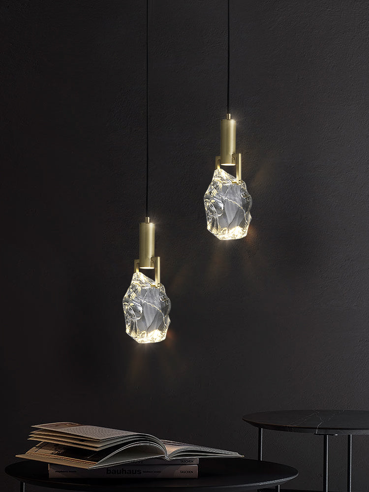 Iraegular Crystal Pendant Light-konalight