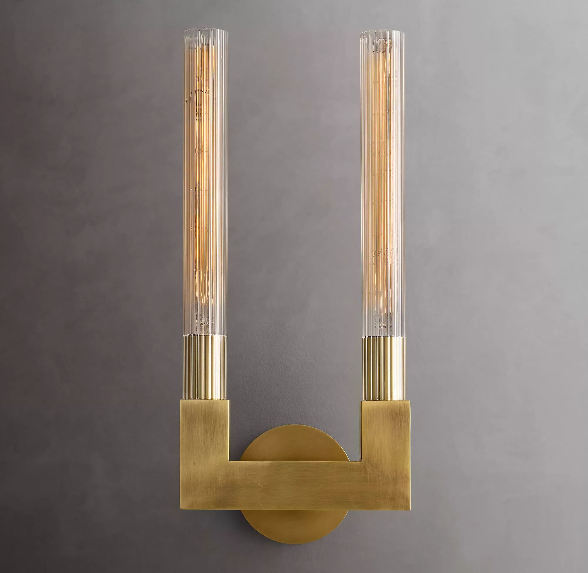 Cannele Double Head Outdoor Wall Sconce