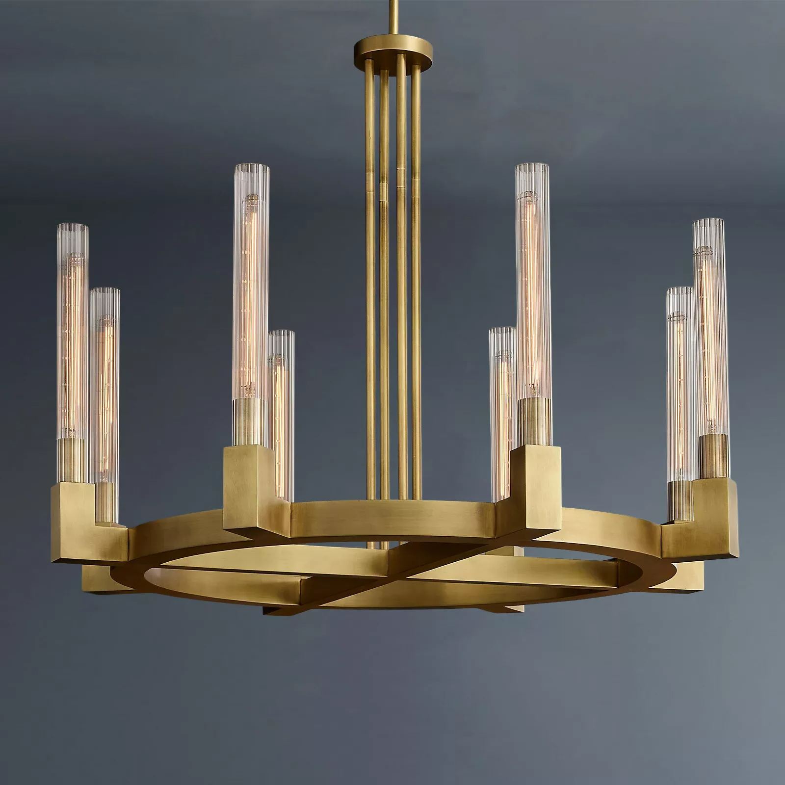 Cannele Round Chandelier 36" For Living Room-alimialighting