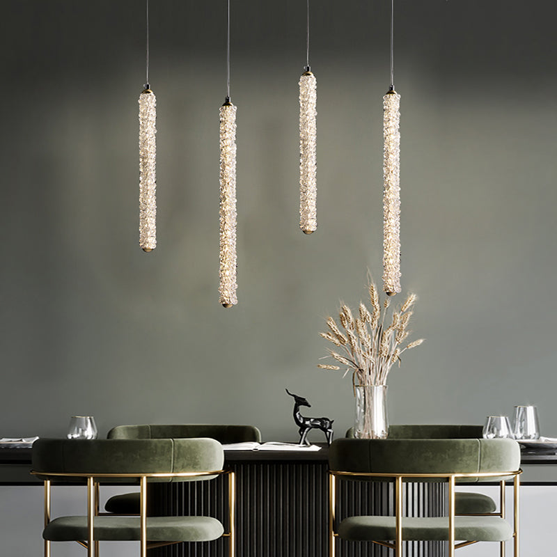 Long Crystal Pendant Chandelier-konalight