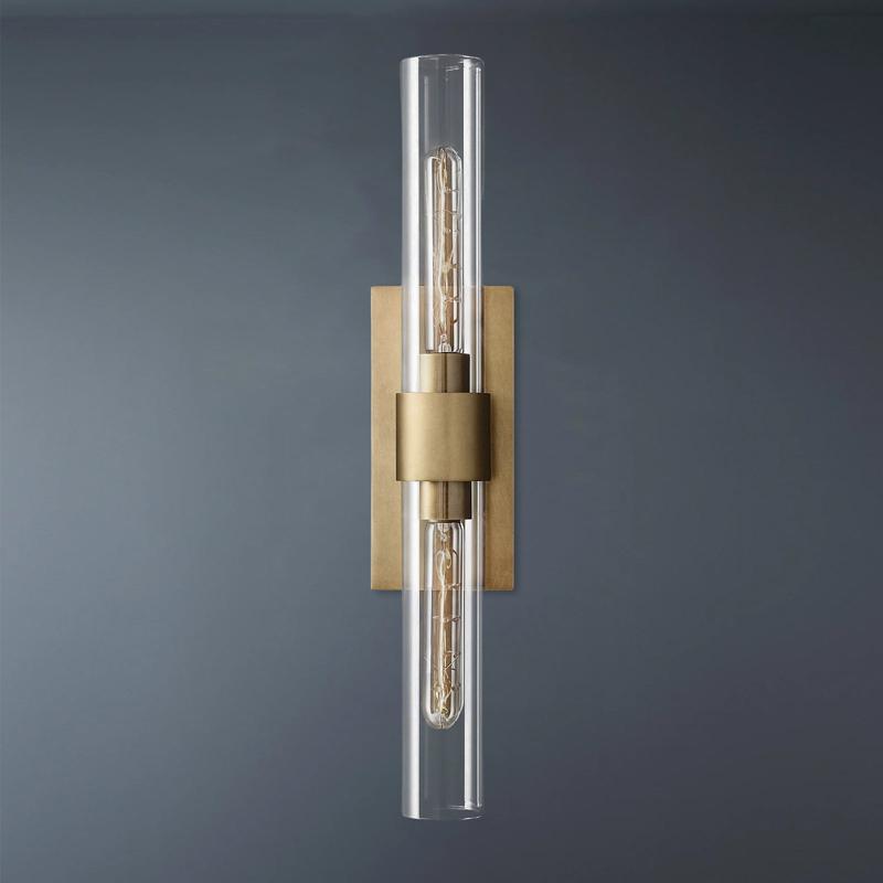 Ravelle Double Head Tube Wall Sconce-konalight