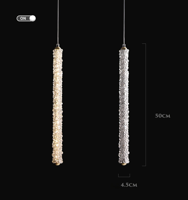 Long Crystal Pendant Chandelier-konalight