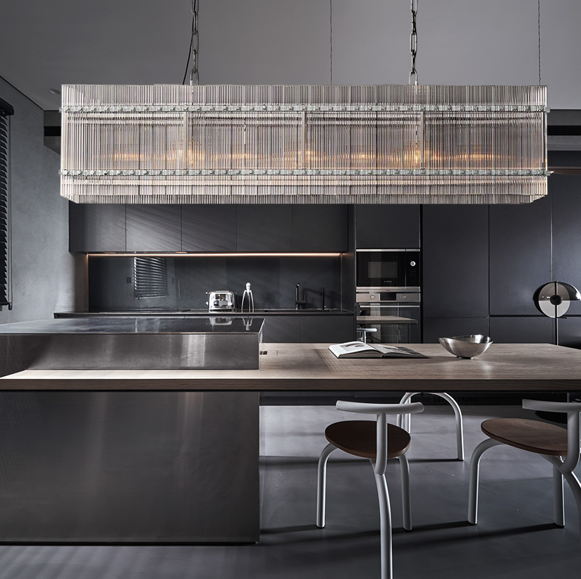 Modern San Marcol Cake Linear Luxury Chandelier 72"-konalight