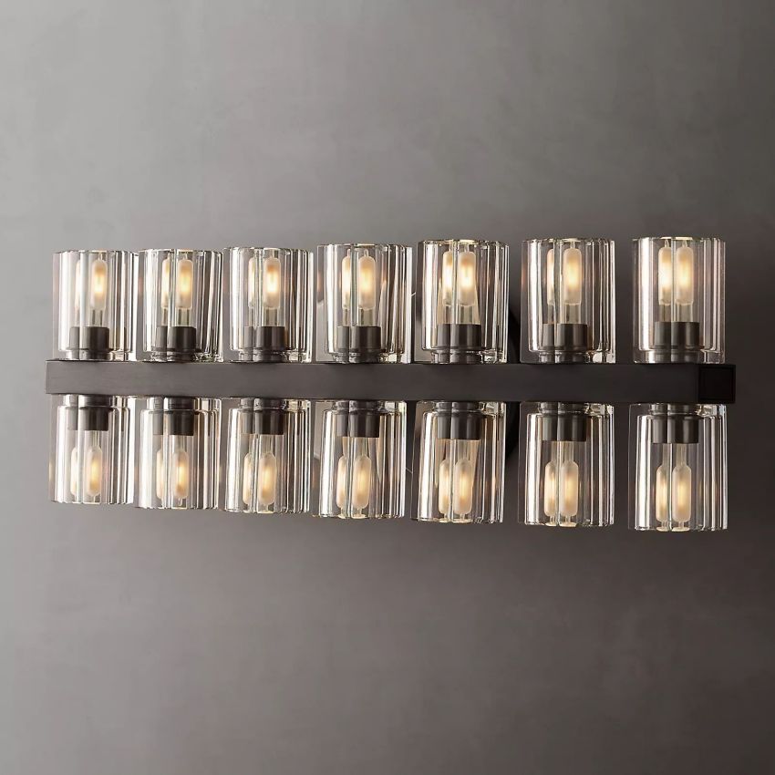 Arcachon 14-Light K9 Crystal Glass Modern Wall Lamp-konalight