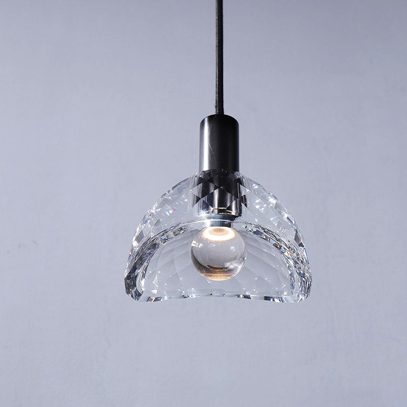 Dining Room Crystal Pendant Light Black-konalight