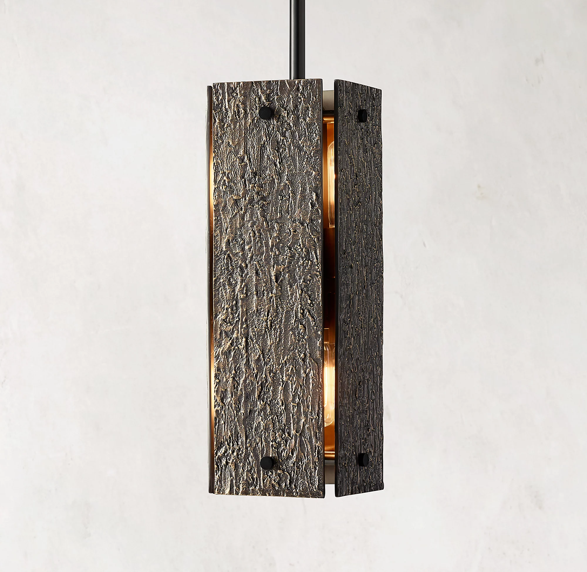 Vouvray Rectangular Pendant Light 19"-konalight