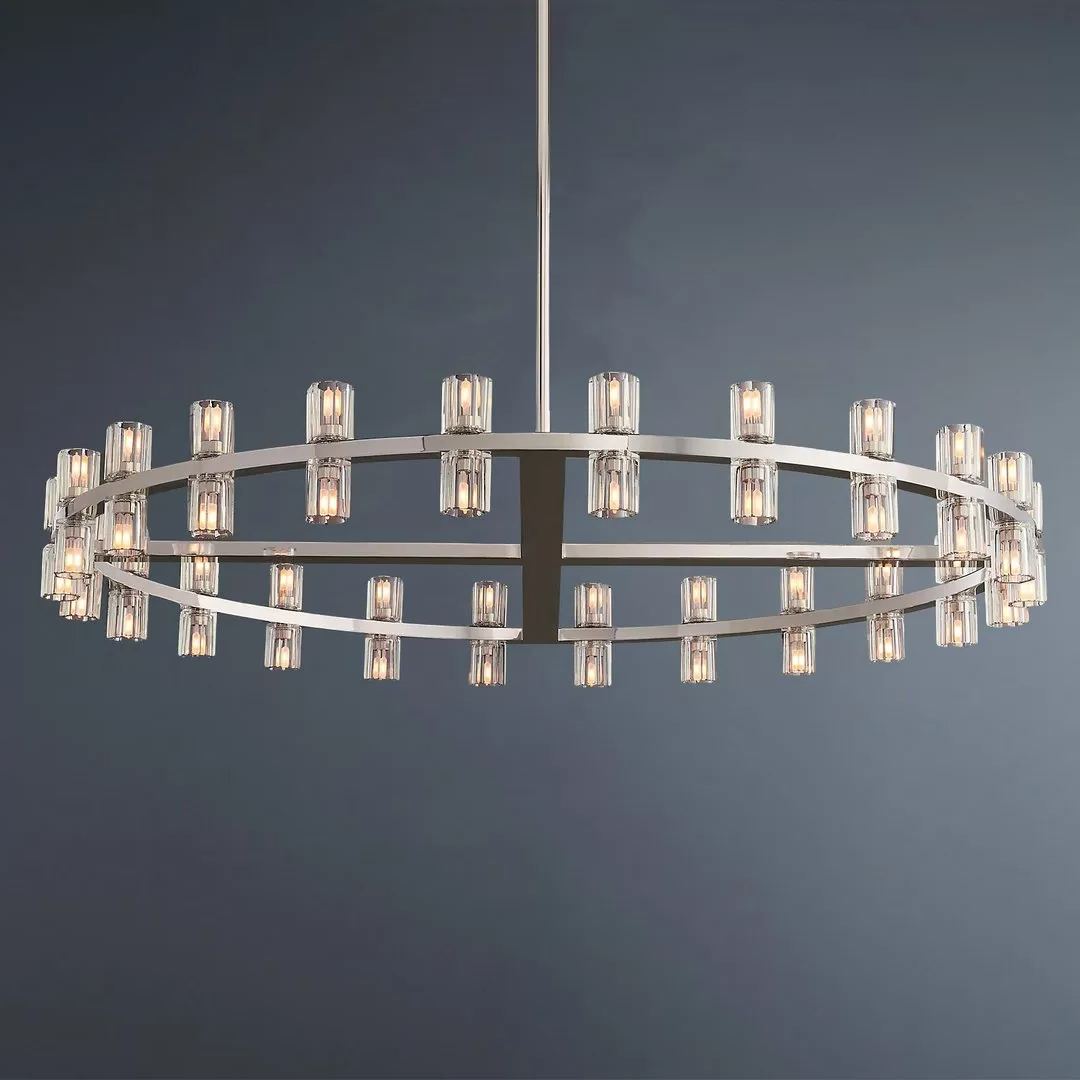 Arcachon Wine Cup Led Round Chandelier 48"-konalight