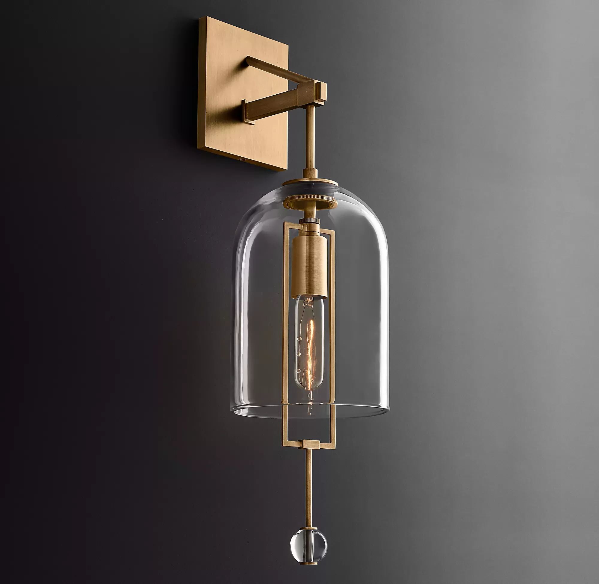 Fulcrum Glass Wall Sconce 24"-konalight