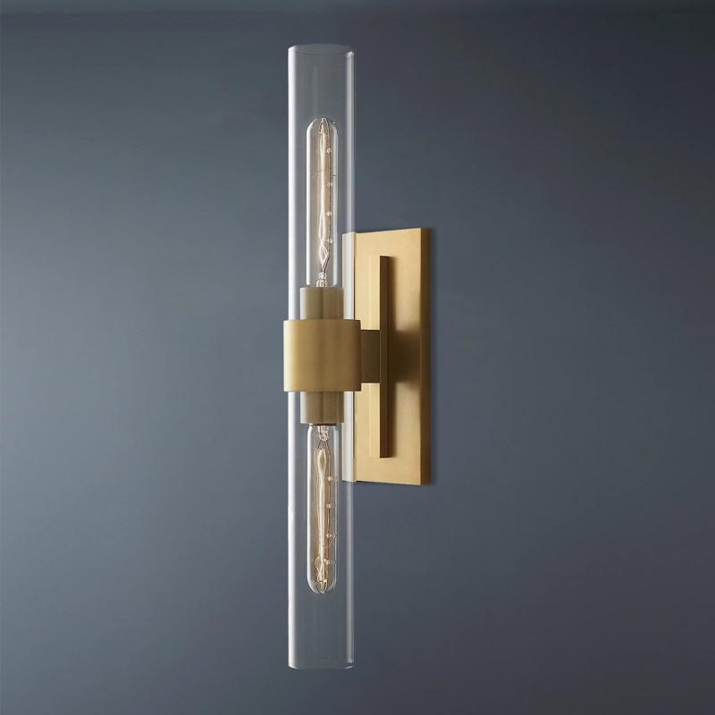 Ravelle Double Head Tube Wall Sconce-konalight