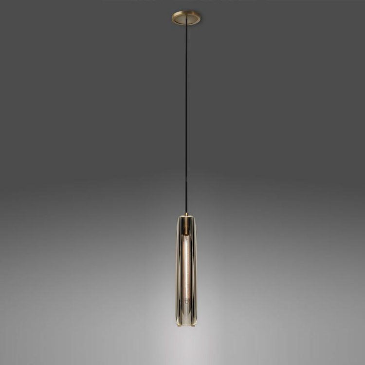 Smoke Crystal Shade Pendant Light-konalight