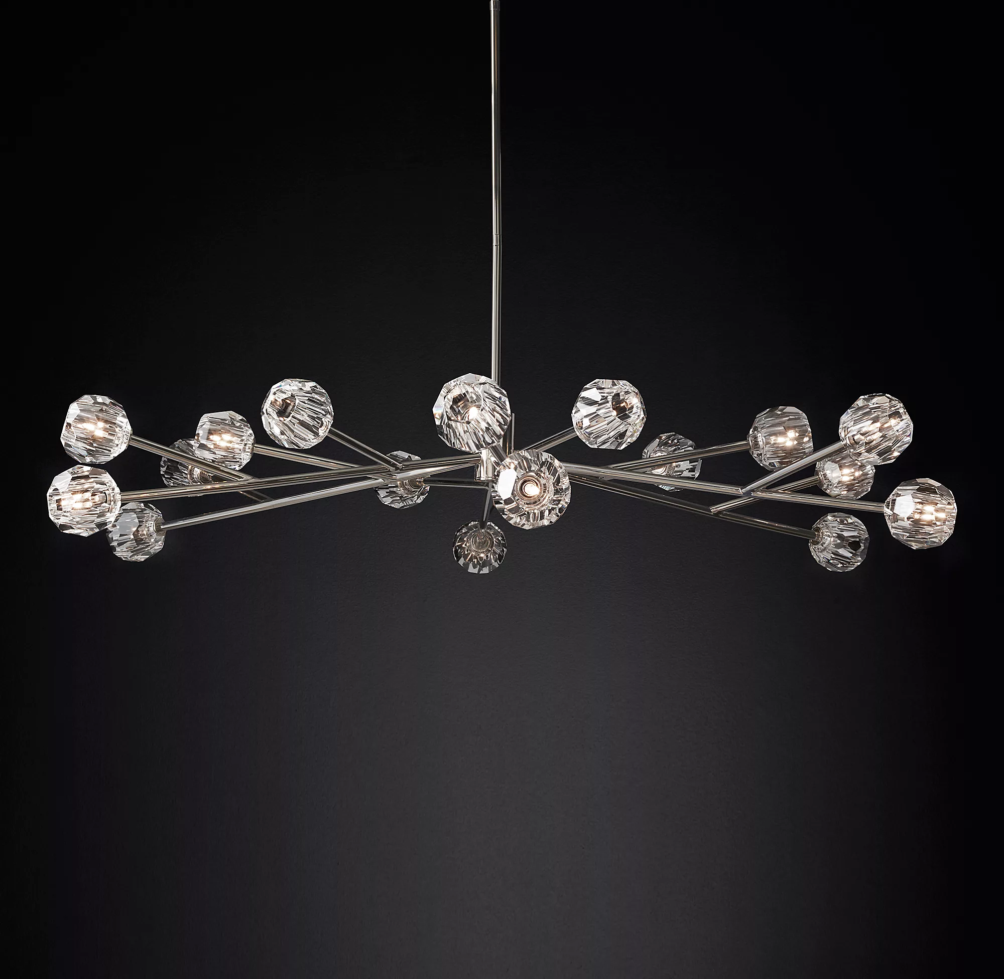 Boule De  Crystal Clear Chandelier 72"-konalight