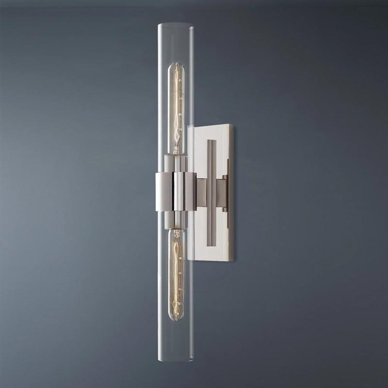 Ravelle Double Head Tube Wall Sconce-konalight