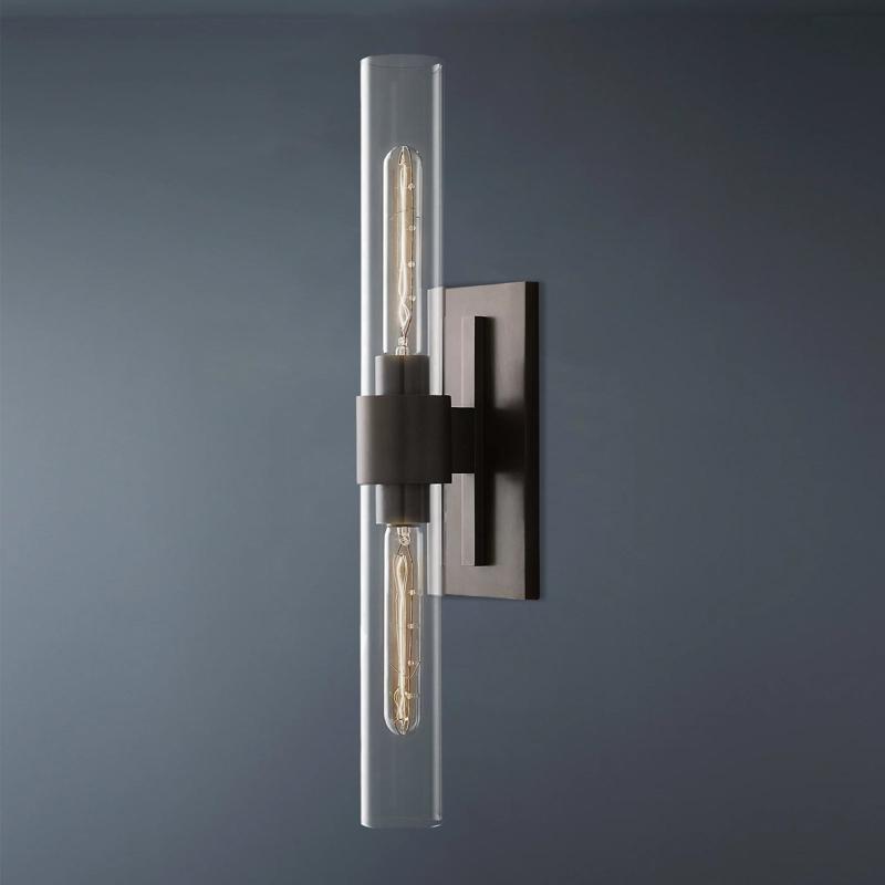 Ravelle Double Head Tube Wall Sconce-konalight