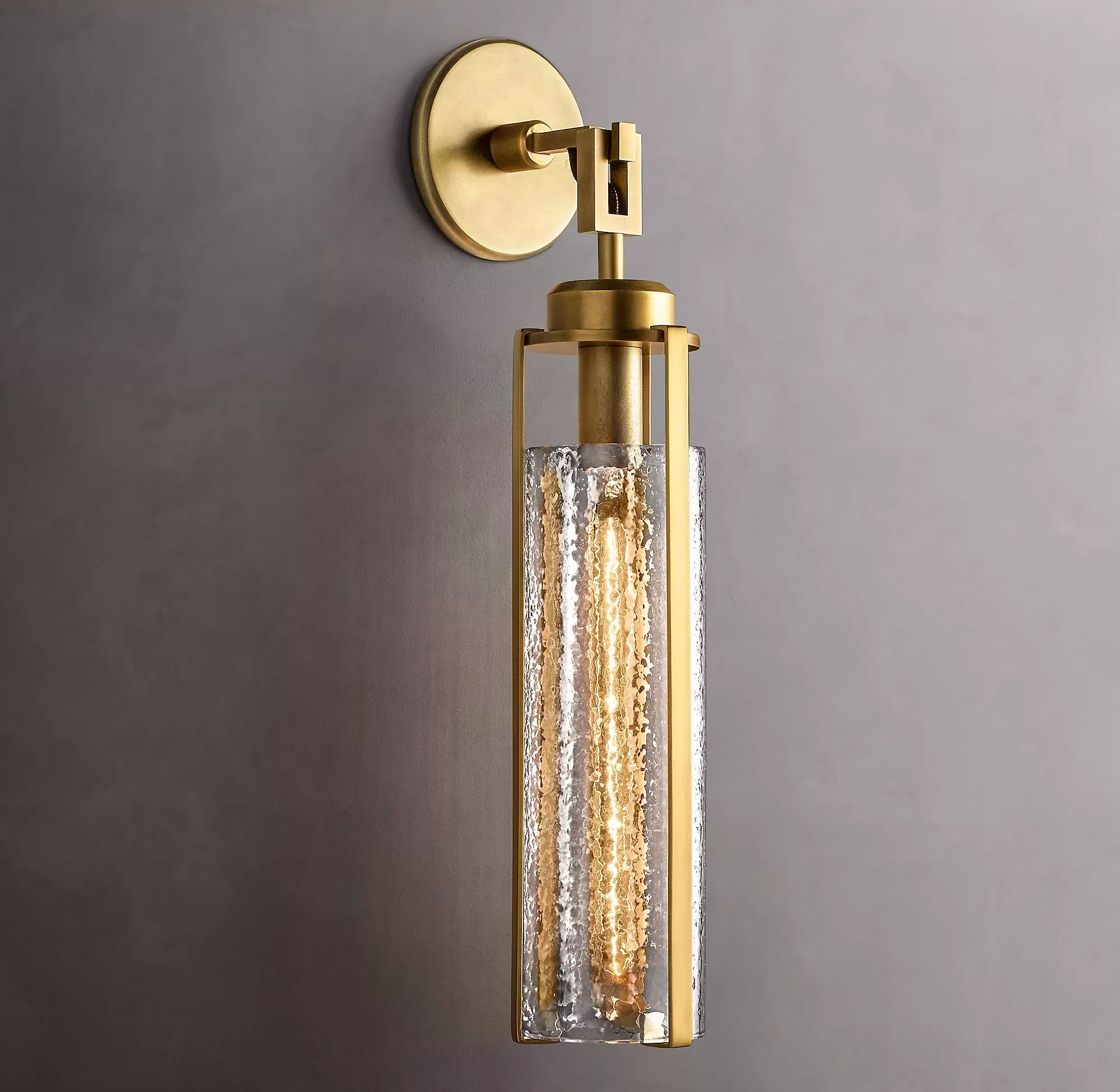 Bamcee Finish Glass Shade Wall Sconces