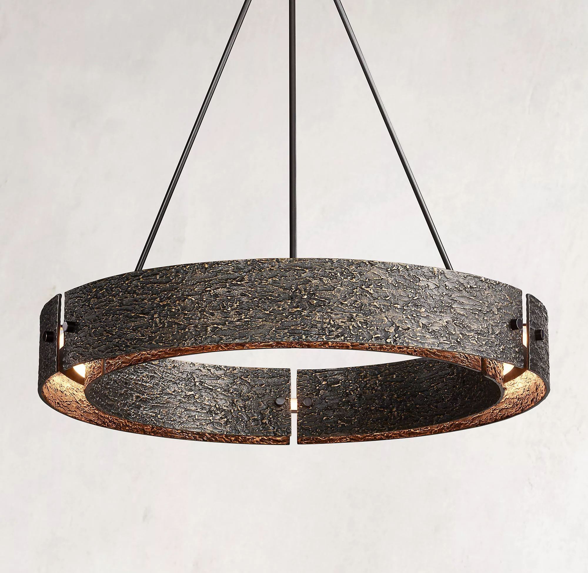 Vouvray Round Brass Chandelier D36"/D48"/D60"-konalight