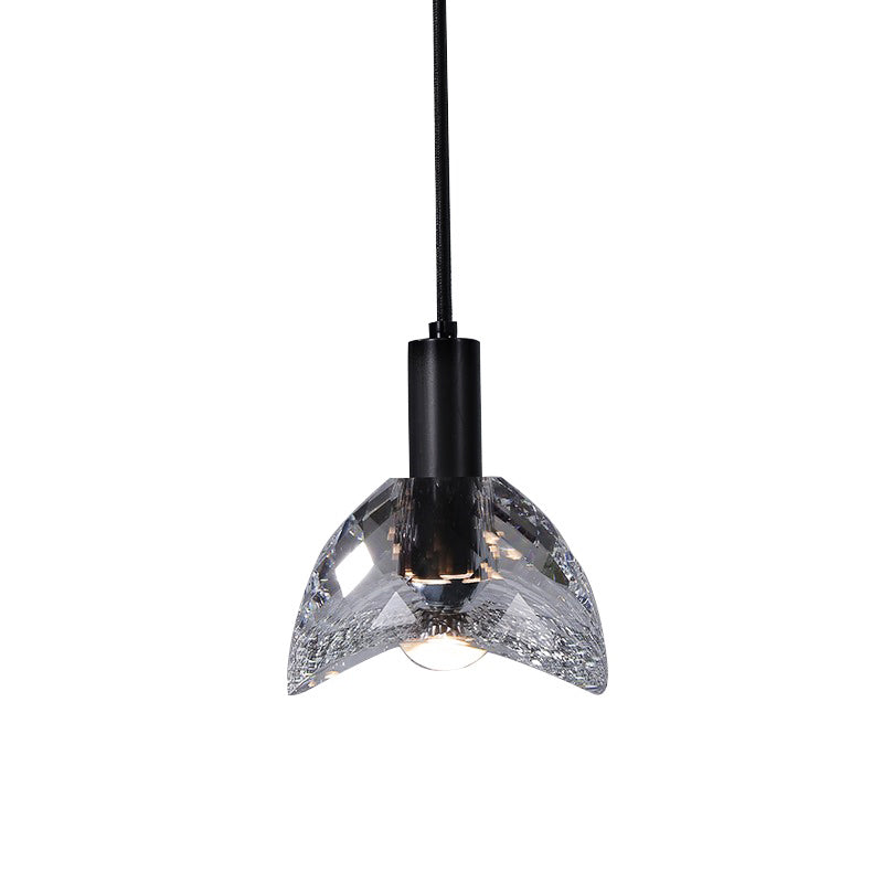 Dining Room Crystal Pendant Light Black-konalight
