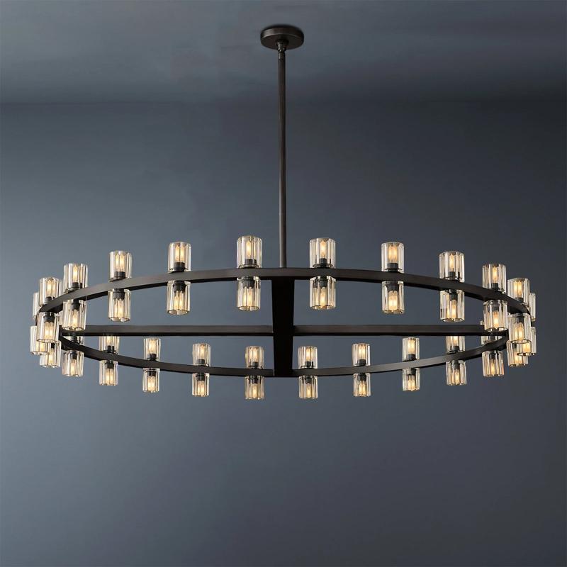 Arcachon Luxury Crystal Round Chandelier 48-Light 48"-konalight
