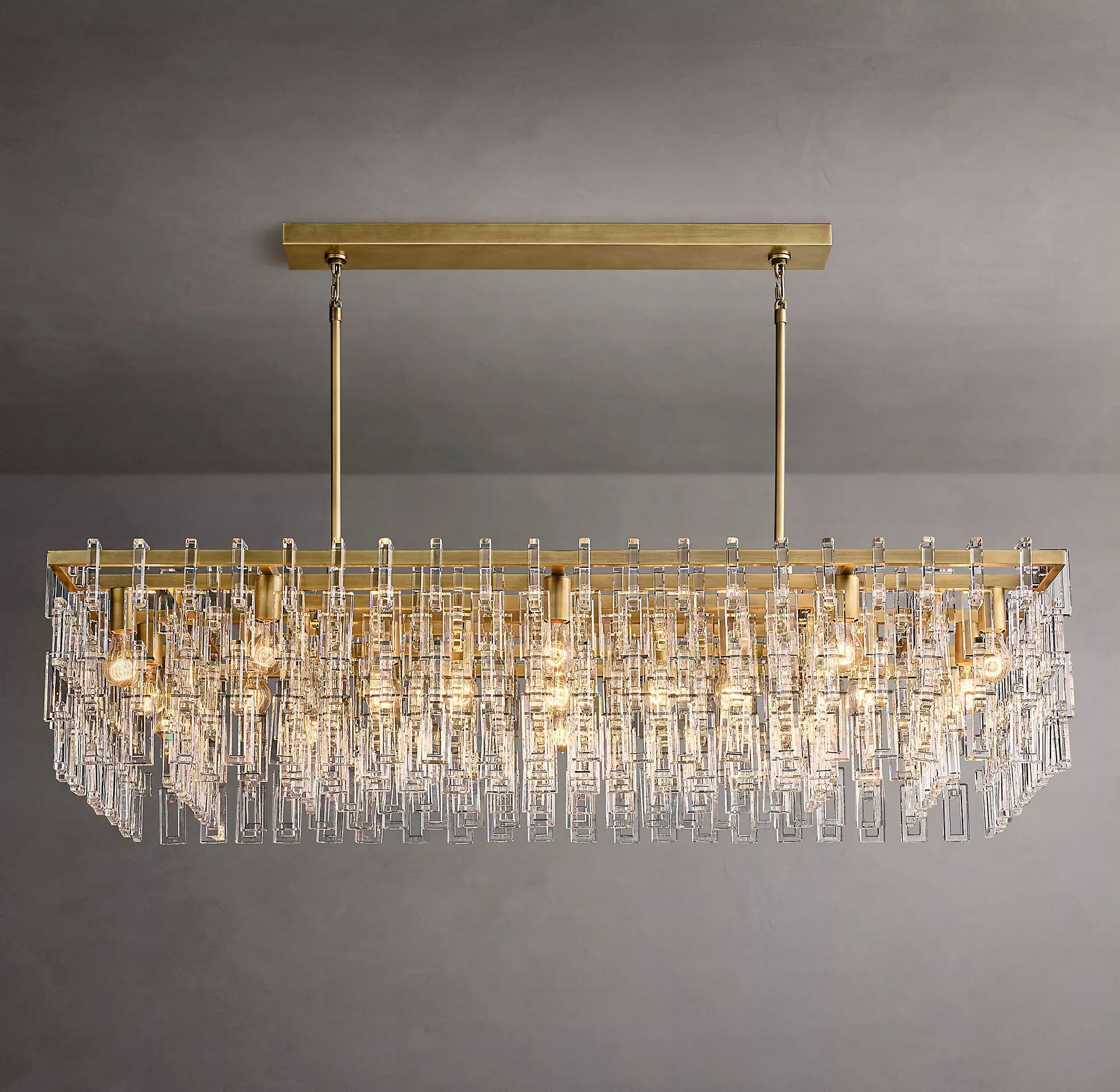 Marignan Rectangular Chandelier 60"-konalight