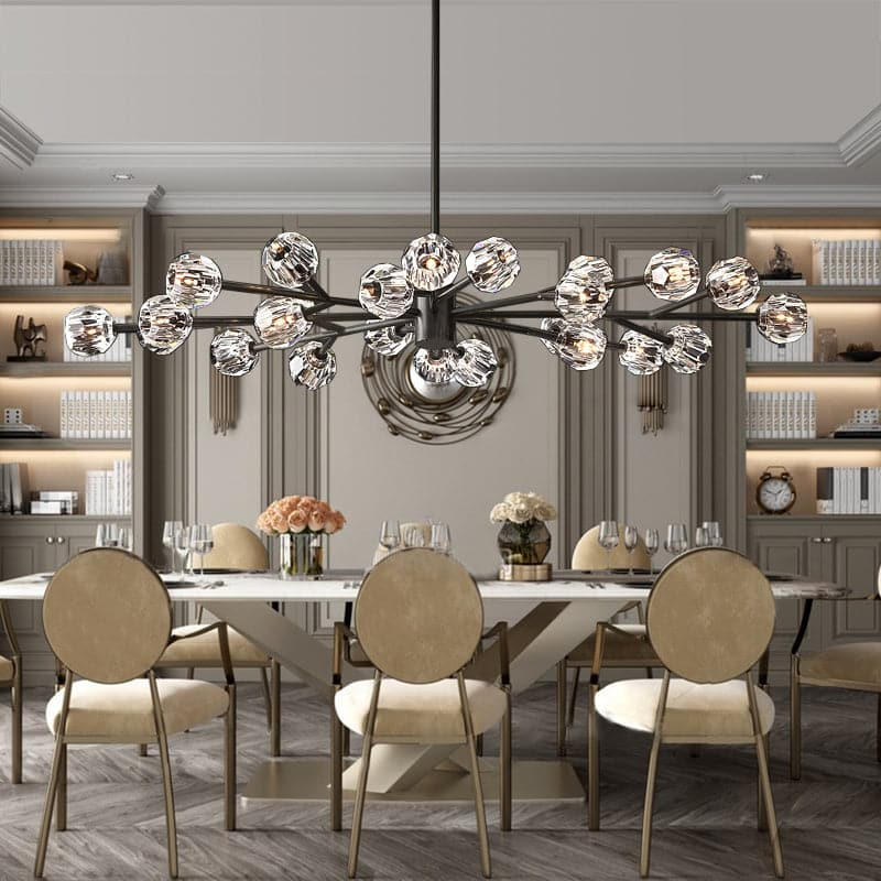 Boule De  Crystal Clear Chandelier 72"-konalight