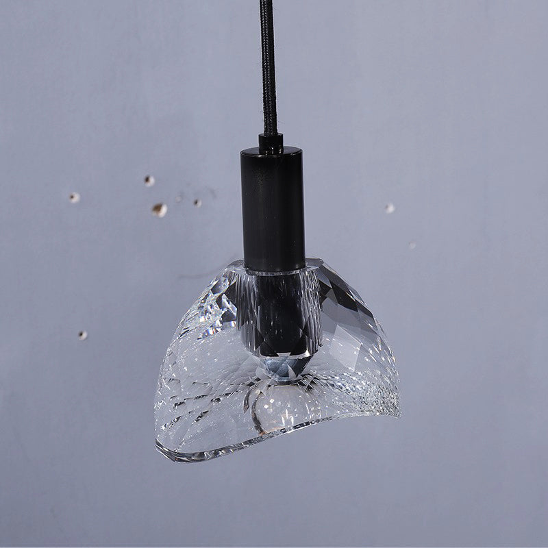 Dining Room Crystal Pendant Light Black-konalight